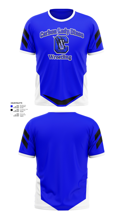 Carbon Lady Dinos Short Sleeve Performance Shirt - 21
