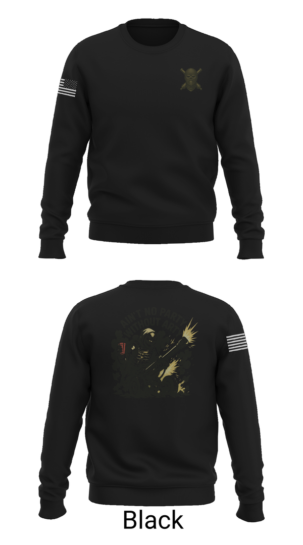 Crew Neck Sweatshirt, 2/11 Hotel battery, Marines, Teamtime, Team time, sublimation, custom sports apparel, team uniforms, spirit wear, spiritwear, sports uniforms, custom shirts, team store, custom team store, fundraiser sports, apparel fundraiser