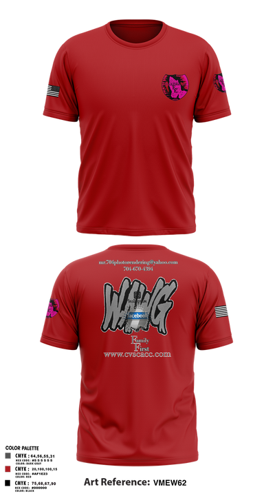 WeAllWeGot~Family First 22026589 Short Sleeve Performance Shirt - 30