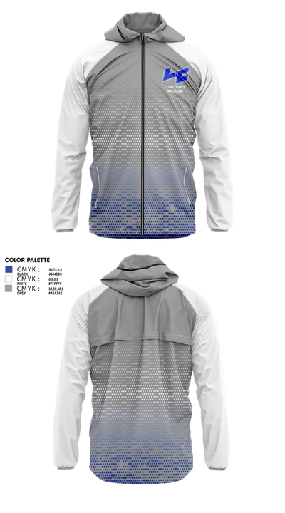 Lewis County High School Wrestling 76376643 Windbreaker - 2