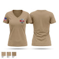 CRAWFORD FIRE Women's Short Sleeve V-neck Shirt - 1