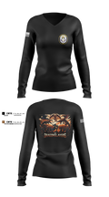 USS CAPE ST. GEORGE 53207398 Women's Long Sleeve V-neck Shirt - 1