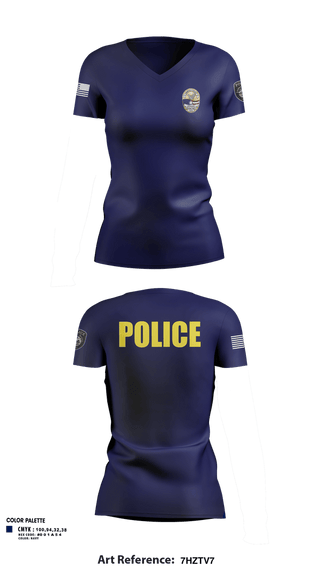 Womens Short Sleeve Vneck Shirt, Kimberly-Hansen Police Department, Police, Teamtime, Team time, sublimation, custom sports apparel, team uniforms, spirit wear, spiritwear, sports uniforms, custom shirts, team store, custom team store, fundraiser sports, apparel fundraiser