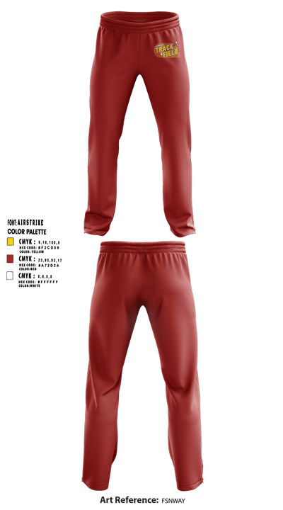 Fairbury Jeffs Track & Field 4428819 Sweatpants - 5