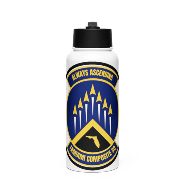 SER-FL-355 TAMIAMI COMPOSITE SQUADRON Stainless Steel Water Bottle with a Straw Lid