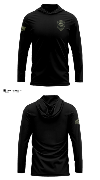 Long Sleeve hooded sunshirt, BOSQUE REGIONAL SWAT TEAM, Police, Teamtime, Team time, sublimation, custom sports apparel, team uniforms, spirit wear, spiritwear, sports uniforms, custom shirts, team store, custom team store, fundraiser sports, apparel fundraiser