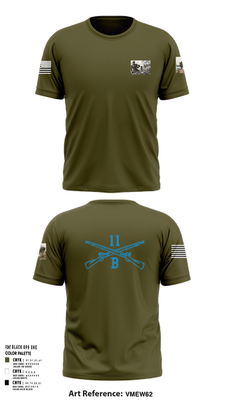 Short Sleeve Performance Shirt, 218th Maneuver brigade11 bravo infantry, National Guard, Teamtime, Team time, sublimation, custom sports apparel, team uniforms, spirit wear, spiritwear, sports uniforms, custom shirts, team store, custom team store, fundraiser sports, apparel fundraiser