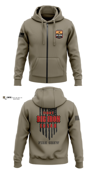Zip Hoodie, Big Iron, Fire Department, Teamtime, Team time, sublimation, custom sports apparel, team uniforms, spirit wear, spiritwear, sports uniforms, custom shirts, team store, custom team store, fundraiser sports, apparel fundraiser