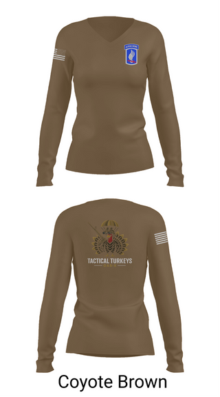 Womens Long Sleeve Vneck Shirt, OAS-X, Army, Teamtime, Team time, sublimation, custom sports apparel, team uniforms, spirit wear, spiritwear, sports uniforms, custom shirts, team store, custom team store, fundraiser sports, apparel fundraiser