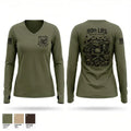 99th LRS 23676614 Women's Long Sleeve V-neck Shirt - 1