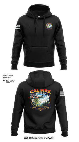 Hoodie, CAMINO ECC, Fire Department, Teamtime, Team time, sublimation, custom sports apparel, team uniforms, spirit wear, spiritwear, sports uniforms, custom shirts, team store, custom team store, fundraiser sports, apparel fundraiser