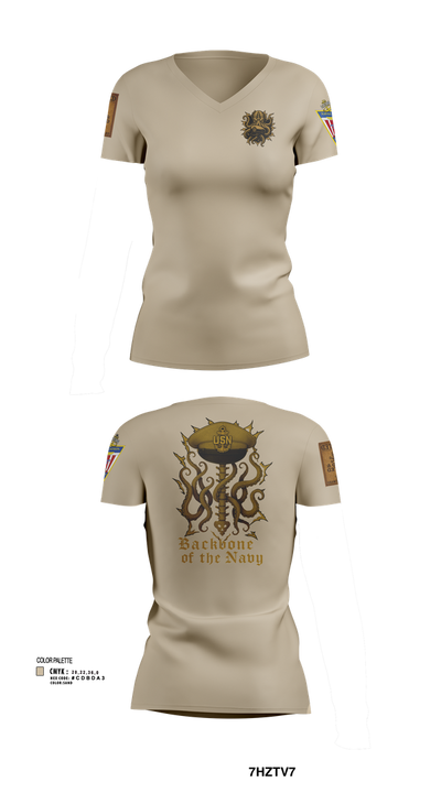 NAS Patuxent River 87984476 Women's Short Sleeve V-neck Shirt - 102