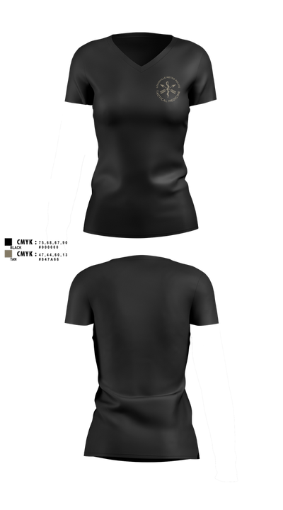 LMPD HSO TRT Women's Short Sleeve V-neck Shirt - 3