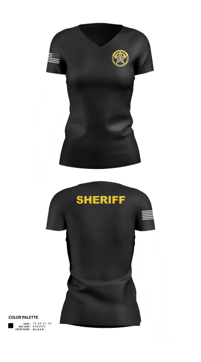 Dorchester County Sheriffs office 81126244 Women's Short Sleeve V-neck Shirt - 110