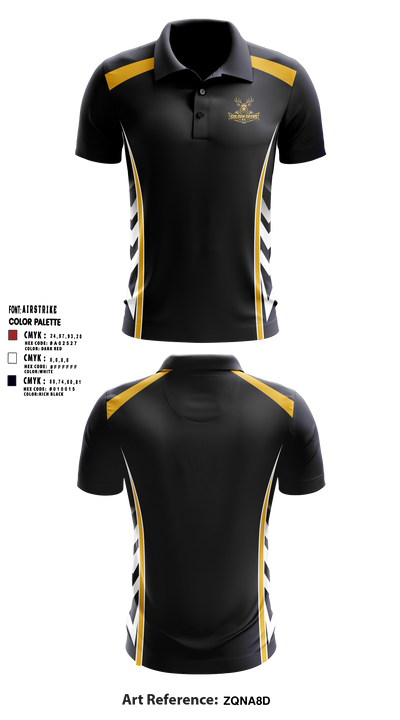 Golden Deers FC 49695783 Short Sleeve Performance Polo - 15