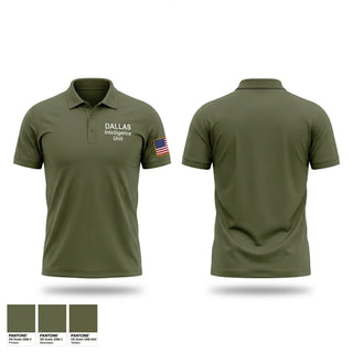 Short Sleeve Performance Polo, DALLAS Intelligence Unit, Police, Teamtime, Team time, sublimation, custom sports apparel, team uniforms, spirit wear, spiritwear, sports uniforms, custom shirts, team store, custom team store, fundraiser sports, apparel fundraiser
