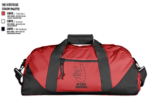 Duffle Bag, Nc state Wolfpack, , Teamtime, Team time, sublimation, custom sports apparel, team uniforms, spirit wear, spiritwear, sports uniforms, custom shirts, team store, custom team store, fundraiser sports, apparel fundraiser