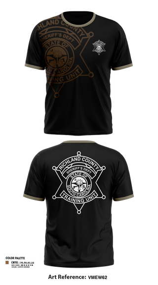 Short Sleeve Performance Shirt, Richland County Sheriff's Department Training Unit, Police, Teamtime, Team time, sublimation, custom sports apparel, team uniforms, spirit wear, spiritwear, sports uniforms, custom shirts, team store, custom team store, fundraiser sports, apparel fundraiser