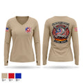 Lincoln County fire department station 2 Women's Long Sleeve V-neck Shirt - 1
