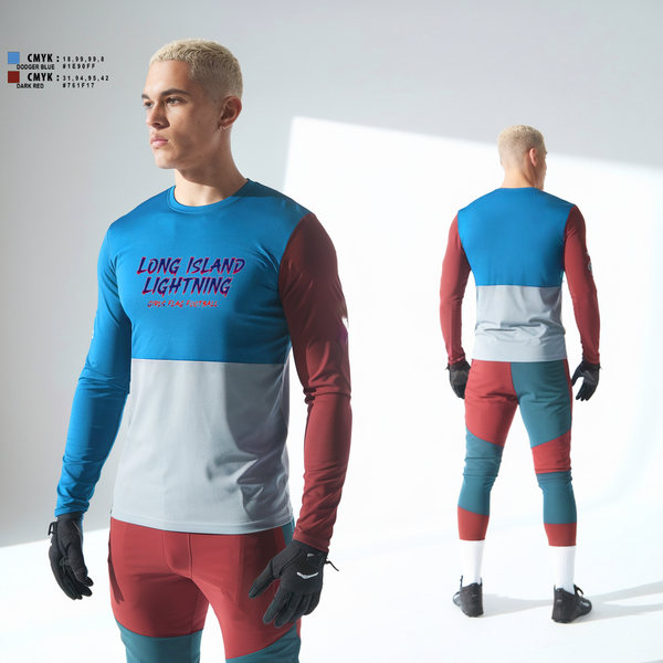 Long Sleeve Performance Shirt, LI LIGHTNING, , Teamtime, Team time, sublimation, custom sports apparel, team uniforms, spirit wear, spiritwear, sports uniforms, custom shirts, team store, custom team store, fundraiser sports, apparel fundraiser