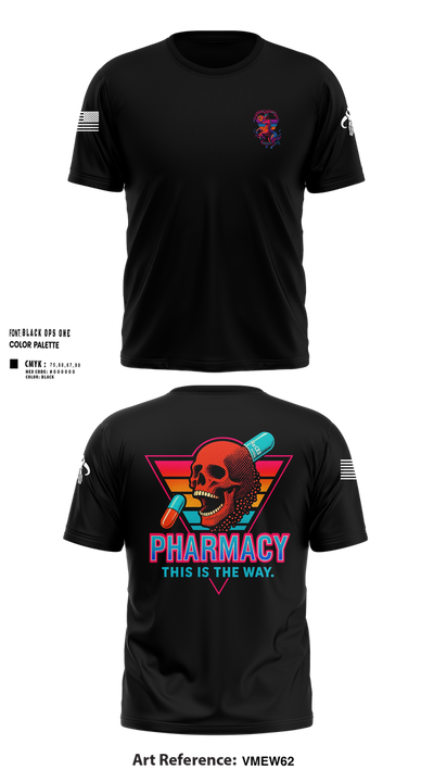 Madigan Pharmacy 51616730 Short Sleeve Performance Shirt - 100