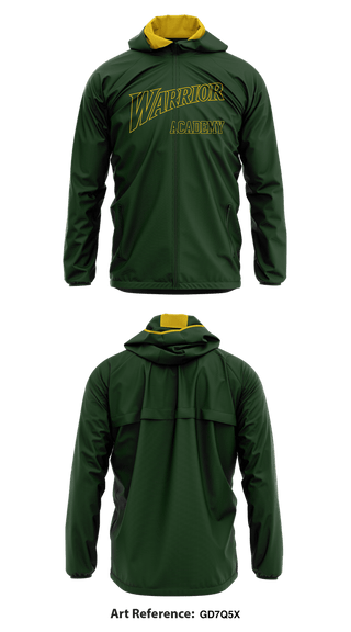 Windbreaker, Warrior Academy, Softball, Teamtime, Team time, sublimation, custom sports apparel, team uniforms, spirit wear, spiritwear, sports uniforms, custom shirts, team store, custom team store, fundraiser sports, apparel fundraiser