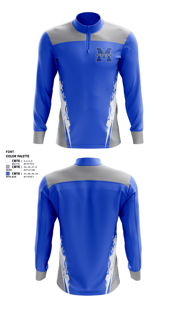 Quarter Zip Jacket, Midview Middies, Cheer, Teamtime, Team time, sublimation, custom sports apparel, team uniforms, spirit wear, spiritwear, sports uniforms, custom shirts, team store, custom team store, fundraiser sports, apparel fundraiser