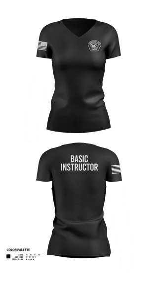 Womens Short Sleeve Vneck Shirt, Academy-Basic Unit, Police, Teamtime, Team time, sublimation, custom sports apparel, team uniforms, spirit wear, spiritwear, sports uniforms, custom shirts, team store, custom team store, fundraiser sports, apparel fundraiser