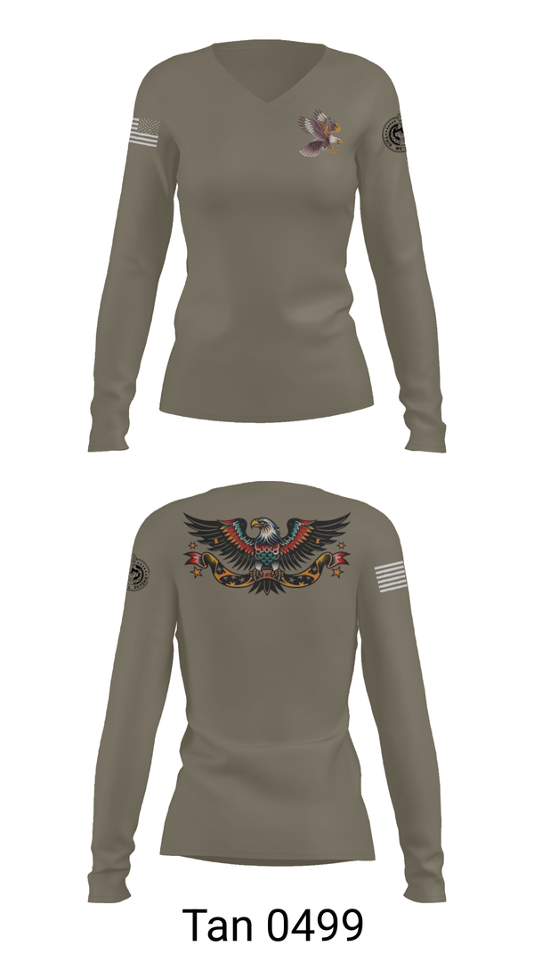 Womens Long Sleeve Vneck Shirt, ECHO, , Teamtime, Team time, sublimation, custom sports apparel, team uniforms, spirit wear, spiritwear, sports uniforms, custom shirts, team store, custom team store, fundraiser sports, apparel fundraiser