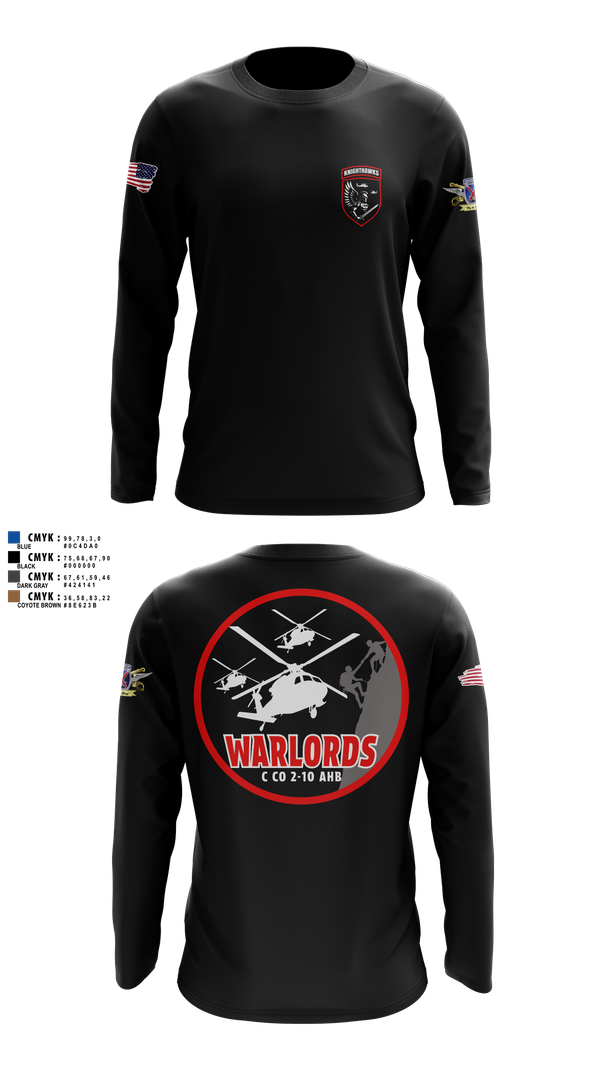 Long Sleeve Performance Shirt, 2-10 AHB Knighthawks, Spirit Store, Teamtime, Team time, sublimation, custom sports apparel, team uniforms, spirit wear, spiritwear, sports uniforms, custom shirts, team store, custom team store, fundraiser sports, apparel fundraiser