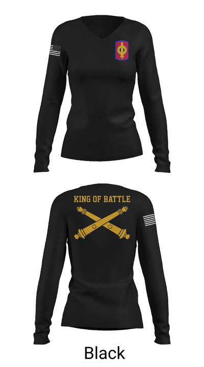 130th FAB 8447592 Women's Long Sleeve V-neck Shirt - 37