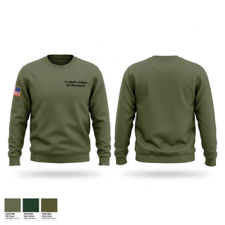 Crew Neck Sweatshirt, 1st infantry division fort Riley Kansas, Bowling, Teamtime, Team time, sublimation, custom sports apparel, team uniforms, spirit wear, spiritwear, sports uniforms, custom shirts, team store, custom team store, fundraiser sports, apparel fundraiser