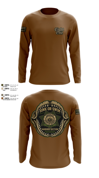 Long Sleeve Performance Shirt, State of Hawaii DLE Harbors, Police, Teamtime, Team time, sublimation, custom sports apparel, team uniforms, spirit wear, spiritwear, sports uniforms, custom shirts, team store, custom team store, fundraiser sports, apparel fundraiser