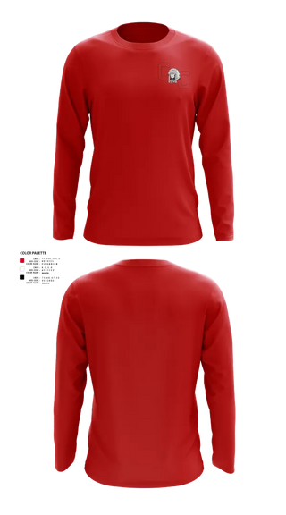 Long Sleeve Performance Shirt, Crow Creek Chieftains, Cross Country, Teamtime, Team time, sublimation, custom sports apparel, team uniforms, spirit wear, spiritwear, sports uniforms, custom shirts, team store, custom team store, fundraiser sports, apparel fundraiser