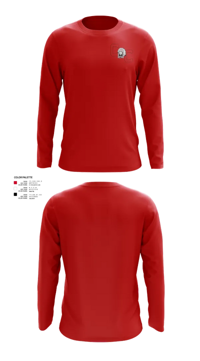 Crow Creek Chieftains 87390288 Long Sleeve Performance Shirt 40
