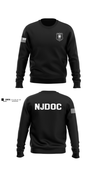 Crew Neck Sweatshirt, NJDOCNJDOC, Police, Teamtime, Team time, sublimation, custom sports apparel, team uniforms, spirit wear, spiritwear, sports uniforms, custom shirts, team store, custom team store, fundraiser sports, apparel fundraiser