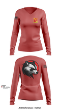 3-27 68507802 Women's Long Sleeve V-neck Shirt - 102
