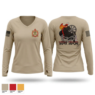 Womens Long Sleeve Vneck Shirt, 1-51 ada, Army, Teamtime, Team time, sublimation, custom sports apparel, team uniforms, spirit wear, spiritwear, sports uniforms, custom shirts, team store, custom team store, fundraiser sports, apparel fundraiser
