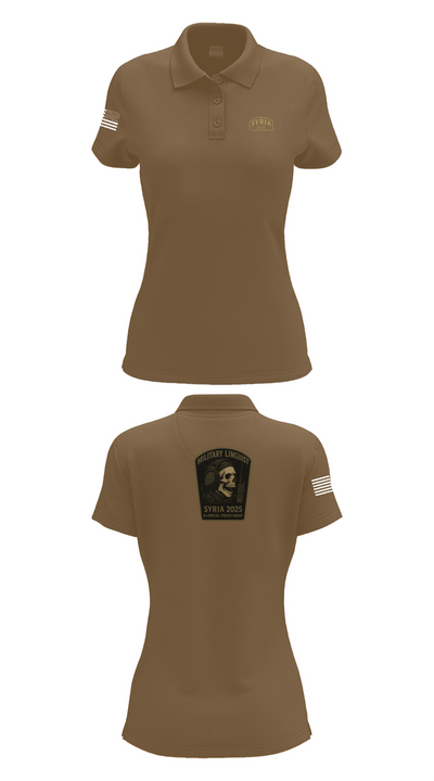 Syria linguist 93457826 Women's Short Sleeve Performance Polo  - 15