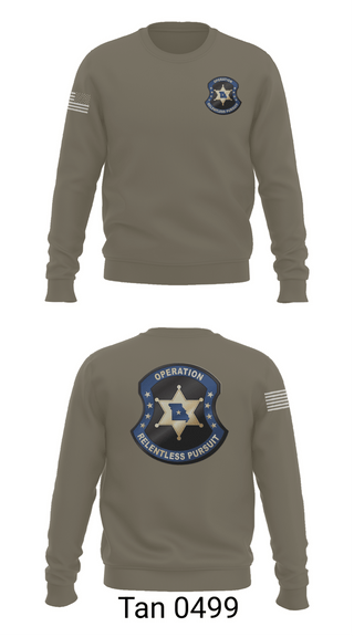 Crew Neck Sweatshirt, Operation Relentless Pursuit, Police, Teamtime, Team time, sublimation, custom sports apparel, team uniforms, spirit wear, spiritwear, sports uniforms, custom shirts, team store, custom team store, fundraiser sports, apparel fundraiser