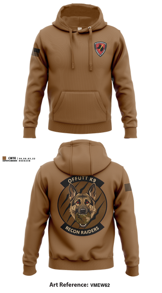 Hoodie, 55 SFS K9, Air Force, Teamtime, Team time, sublimation, custom sports apparel, team uniforms, spirit wear, spiritwear, sports uniforms, custom shirts, team store, custom team store, fundraiser sports, apparel fundraiser