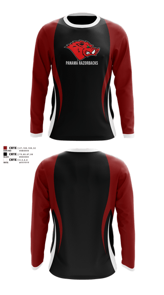 Long Sleeve Performance Shirt, Panama Razorbacks, , Teamtime, Team time, sublimation, custom sports apparel, team uniforms, spirit wear, spiritwear, sports uniforms, custom shirts, team store, custom team store, fundraiser sports, apparel fundraiser
