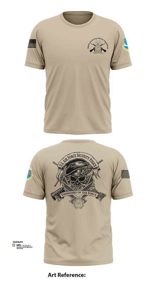 Short Sleeve Performance Shirt, 380th Security Police Squadron, , Teamtime, Team time, sublimation, custom sports apparel, team uniforms, spirit wear, spiritwear, sports uniforms, custom shirts, team store, custom team store, fundraiser sports, apparel fundraiser