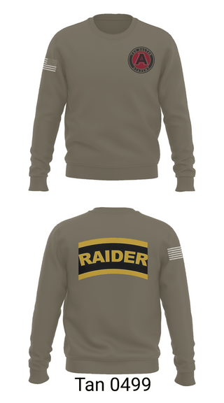 Crew Neck Sweatshirt, Dalton Jrotc, Army, Teamtime, Team time, sublimation, custom sports apparel, team uniforms, spirit wear, spiritwear, sports uniforms, custom shirts, team store, custom team store, fundraiser sports, apparel fundraiser