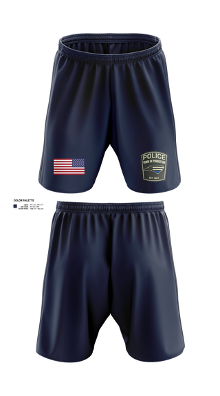 Athletic Shorts With Pockets, Princeton Police Department, Police, Teamtime, Team time, sublimation, custom sports apparel, team uniforms, spirit wear, spiritwear, sports uniforms, custom shirts, team store, custom team store, fundraiser sports, apparel fundraiser