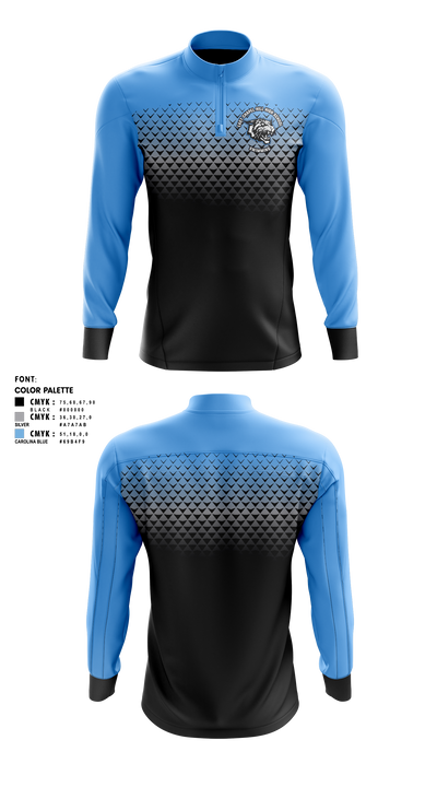 East Chapel Hill High School Swimming Quarter Zip Jacket - 3