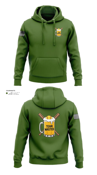 Hoodie, Team Wasted, Softball, Teamtime, Team time, sublimation, custom sports apparel, team uniforms, spirit wear, spiritwear, sports uniforms, custom shirts, team store, custom team store, fundraiser sports, apparel fundraiser