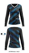Owls 78290861 Women's Long Sleeve V-neck Shirt - 3