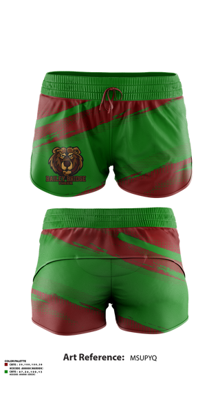Womens Shorts, Bailey Bridge Middle School Cheer, Cheer, Teamtime, Team time, sublimation, custom sports apparel, team uniforms, spirit wear, spiritwear, sports uniforms, custom shirts, team store, custom team store, fundraiser sports, apparel fundraiser