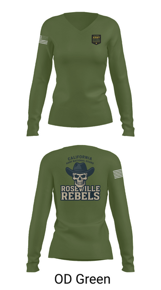 Womens Long Sleeve Vneck Shirt, Team Roseville, , Teamtime, Team time, sublimation, custom sports apparel, team uniforms, spirit wear, spiritwear, sports uniforms, custom shirts, team store, custom team store, fundraiser sports, apparel fundraiser